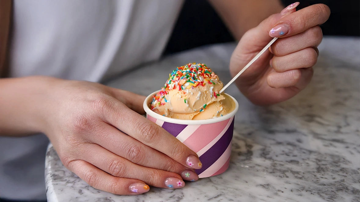 Medium Patterned Ice Cream Tub (6oz) - Case of 500