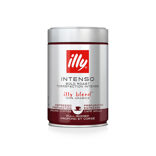 illy Intenso Espresso Bold Dark Roast Ground Coffee 250g
