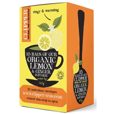 Clipper Lemon & Ginger Tea (25 Pack)