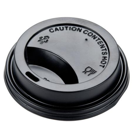 8oz Black Sip Lids - 1000 Pack