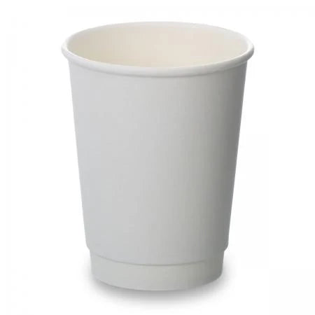 8oz White Double Wall Cup - 500 Pack