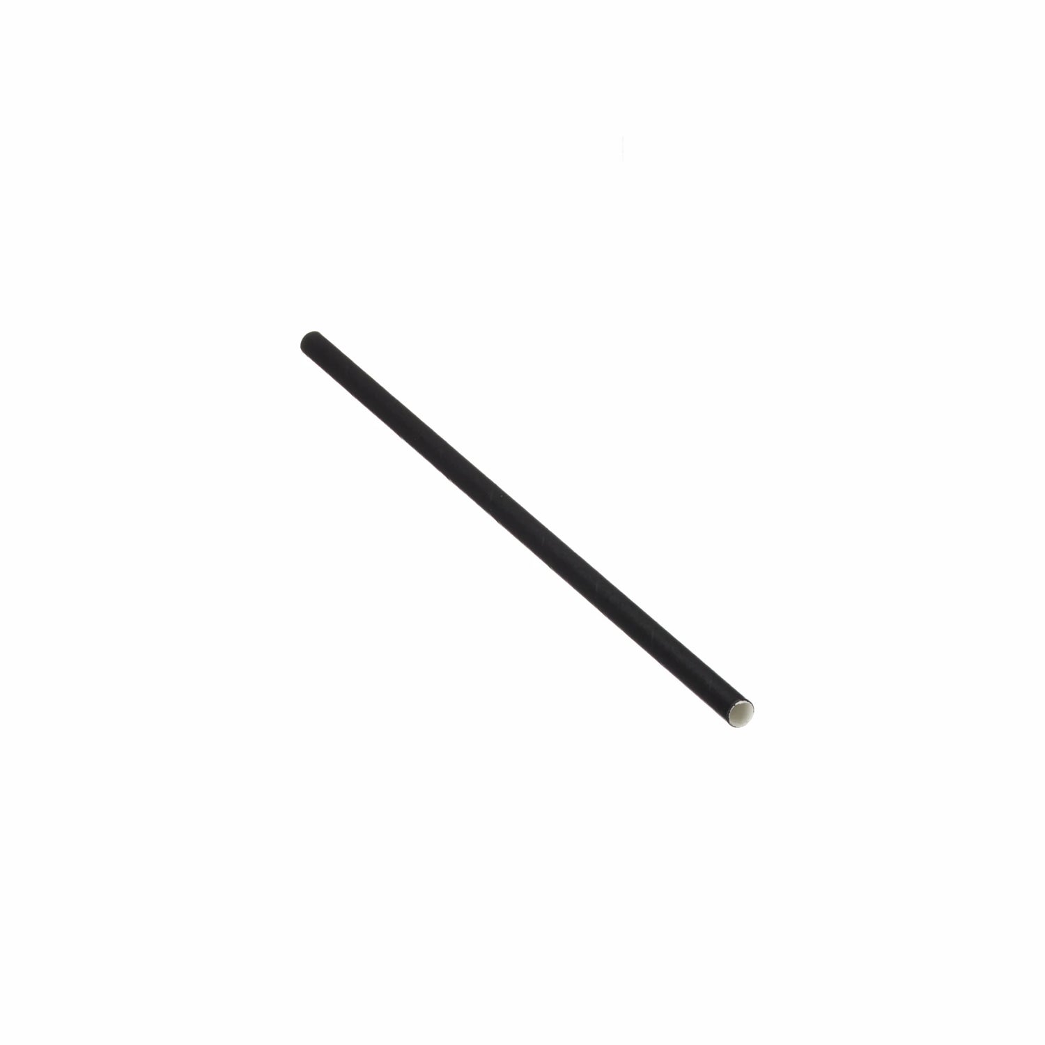 Black Paper Straw 200mm x 6mm