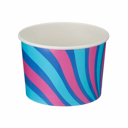 Large Patterned Ice Cream Tub (8oz) - Case of 500