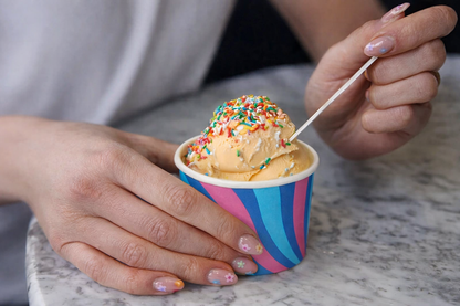 Large Patterned Ice Cream Tub (8oz) - Case of 500