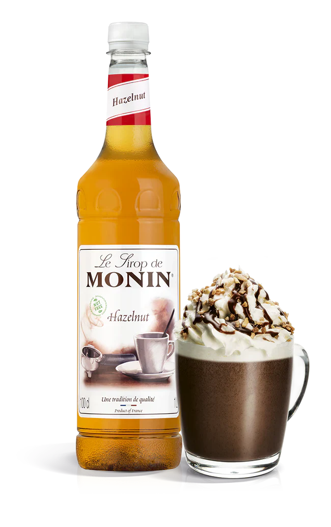 Monin Nut Free Hazelnut Syrup - 1 Litre