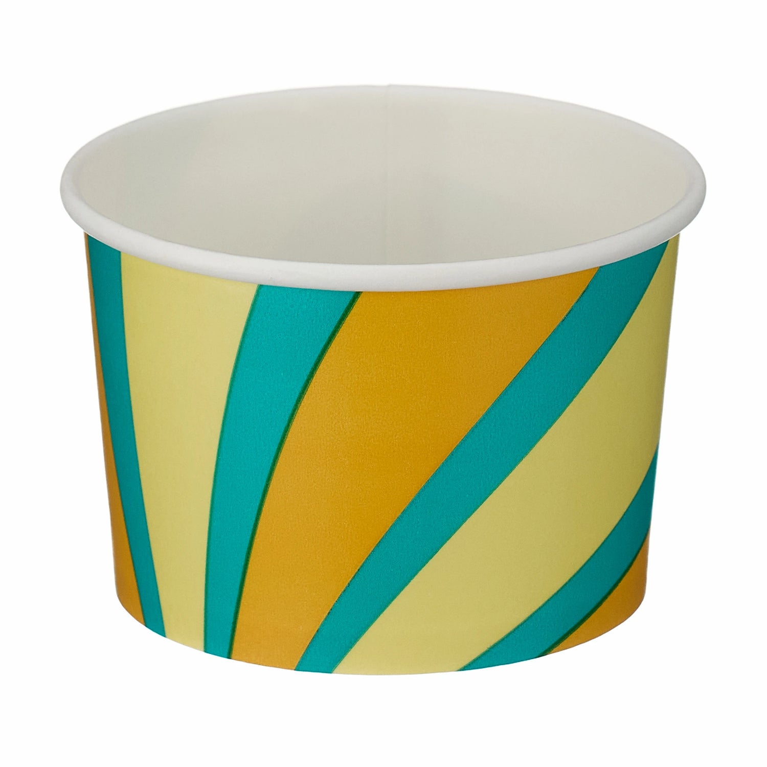 Small Pattered Ice Cream Tub (4oz) - Case of 500