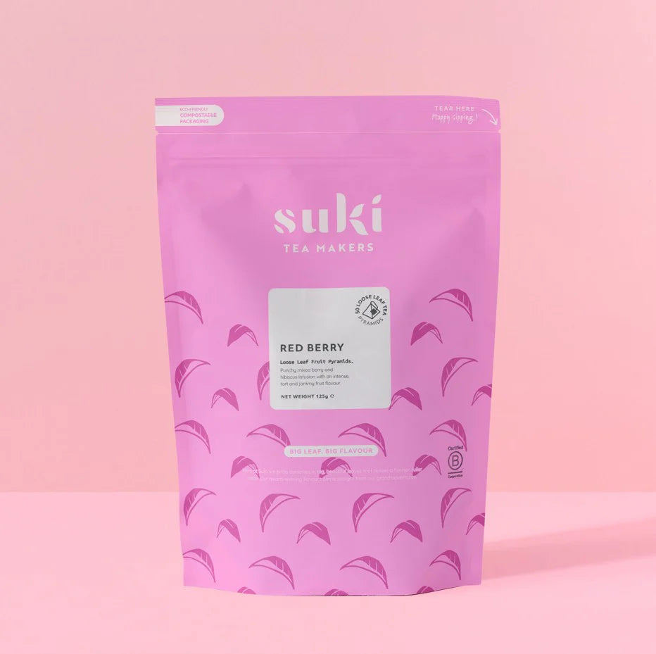 Hibiscus and Red berry Suki Tea bag Pyramids