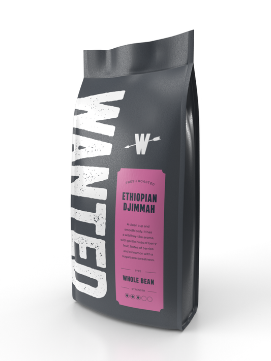 Wanted Ethiopian Djimmah coffee beans 1kg — rich and aromatic Ethiopian roast, available online in Ireland.