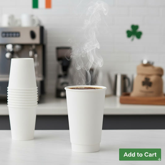 16oz White Double Wall Cup - 500 Pack